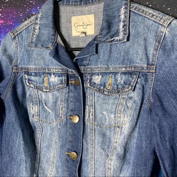 Jessica Simpson- Denim Jacket size X-Small - Picture 3 of 9